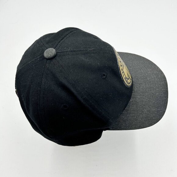 NBA Atlanta Hawks Zephyr Black/Gold Cap Hat Arena Exclusive Snapback 3D Logo - Picture 6 of 8